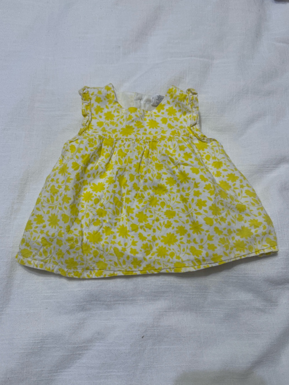 Yellow Floral Baby Dress